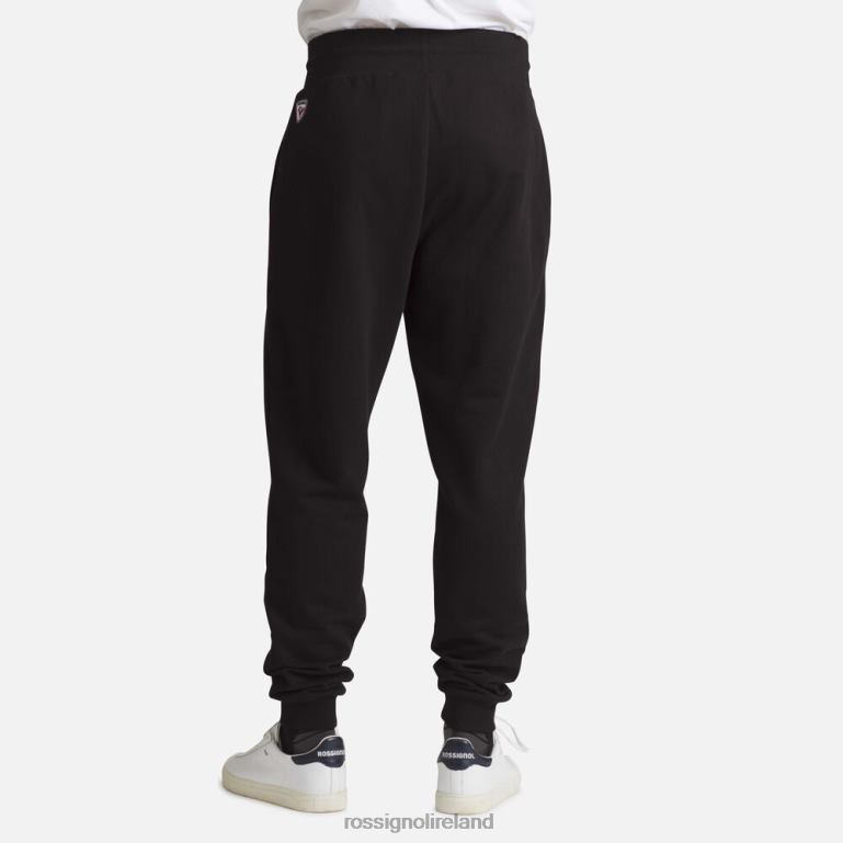 Rossignol Bottoms Men Logo Cotton Sweatpants Black 62R6R337