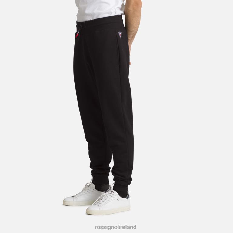 Rossignol Bottoms Men Logo Cotton Sweatpants Black 62R6R337