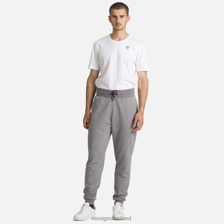 Rossignol Bottoms Men Logo Cotton Sweatpants Heathergrey 62R6R379