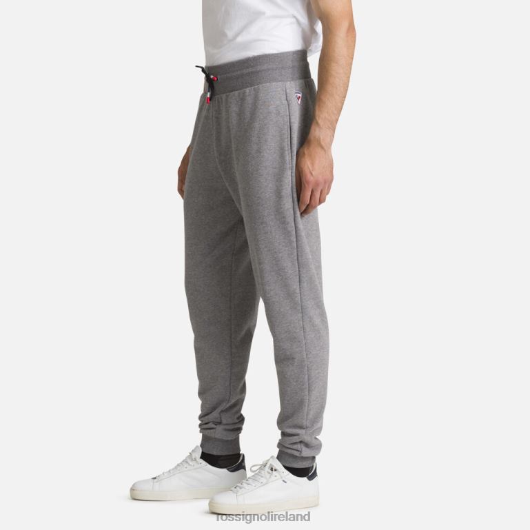 Rossignol Bottoms Men Logo Cotton Sweatpants Heathergrey 62R6R379