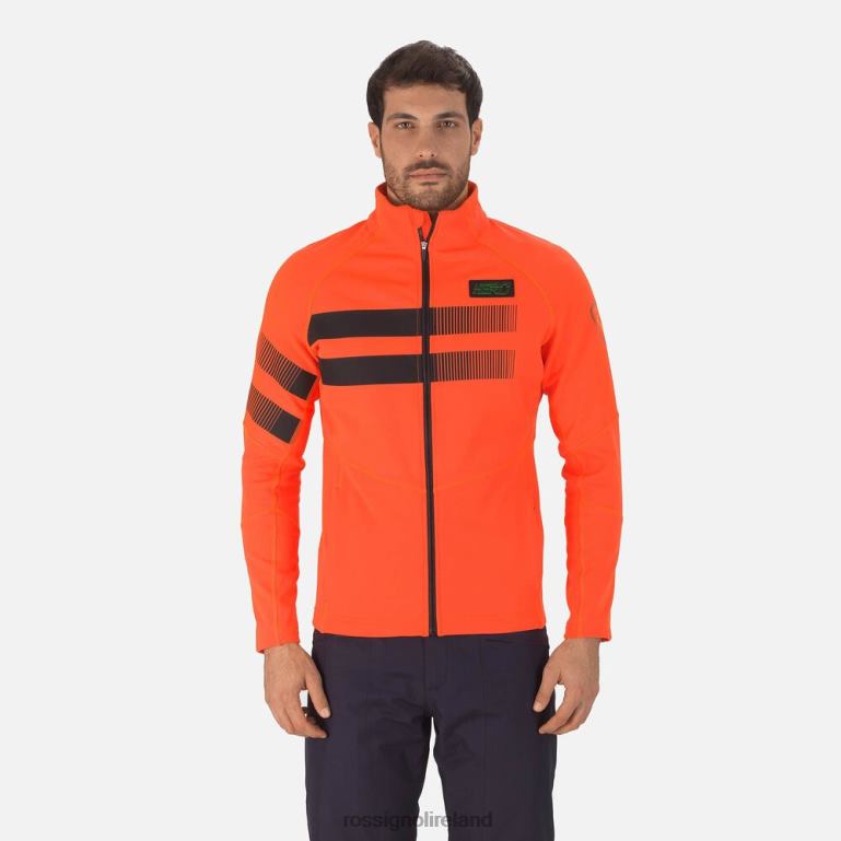 Rossignol Tops Men Hero Clim Fleece Jacket Neonred 62R6R71
