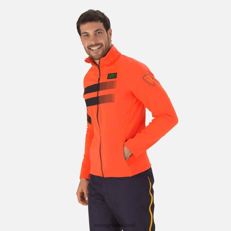Rossignol Tops Men Hero Clim Fleece Jacket Neonred 62R6R71