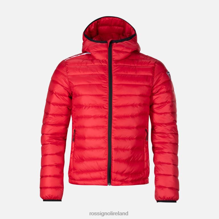 Rossignol Tops Men Hooded Insulated Jacket 180Gr Carmin 62R6R341