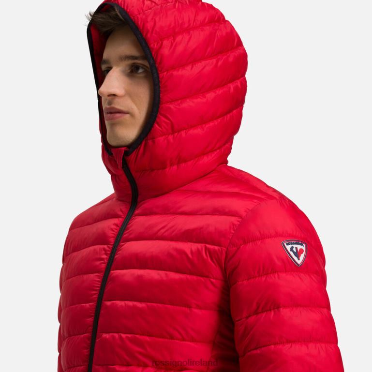 Rossignol Tops Men Hooded Insulated Jacket 180Gr Carmin 62R6R341