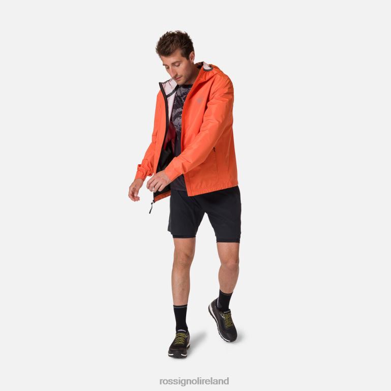 Rossignol Tops Men Active Rain Jacket Flameorange 62R6R412