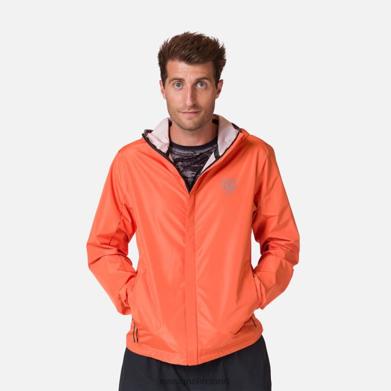 Rossignol Tops Men Active Rain Jacket Flameorange 62R6R412