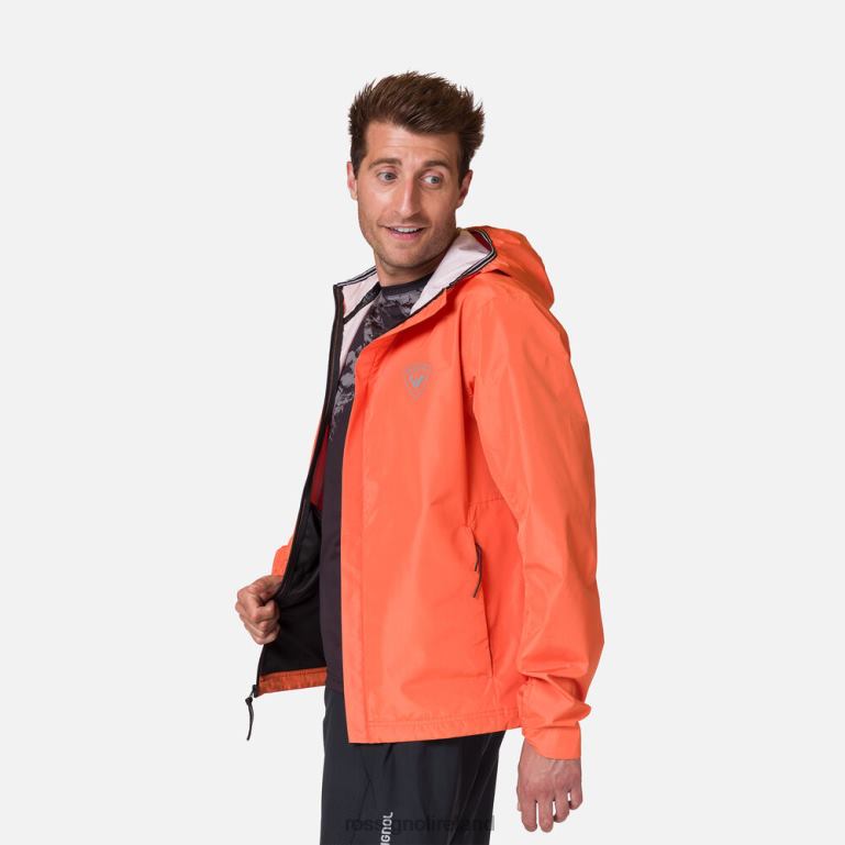 Rossignol Tops Men Active Rain Jacket Flameorange 62R6R412