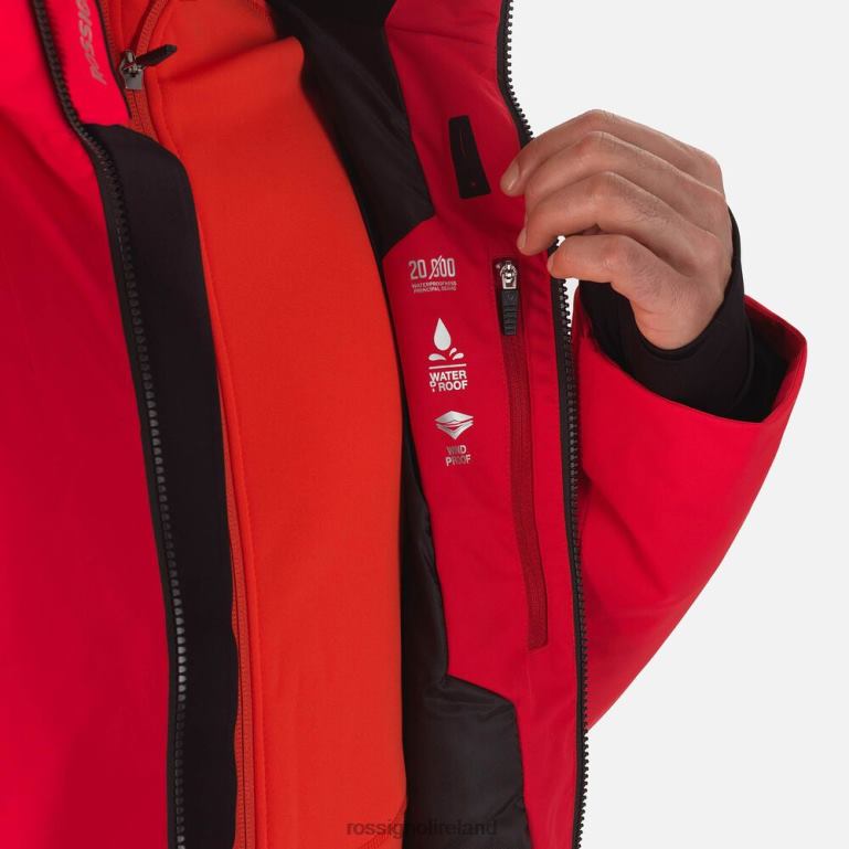Rossignol Tops Men Controle Ski Jacket Sports Red 62R6R594
