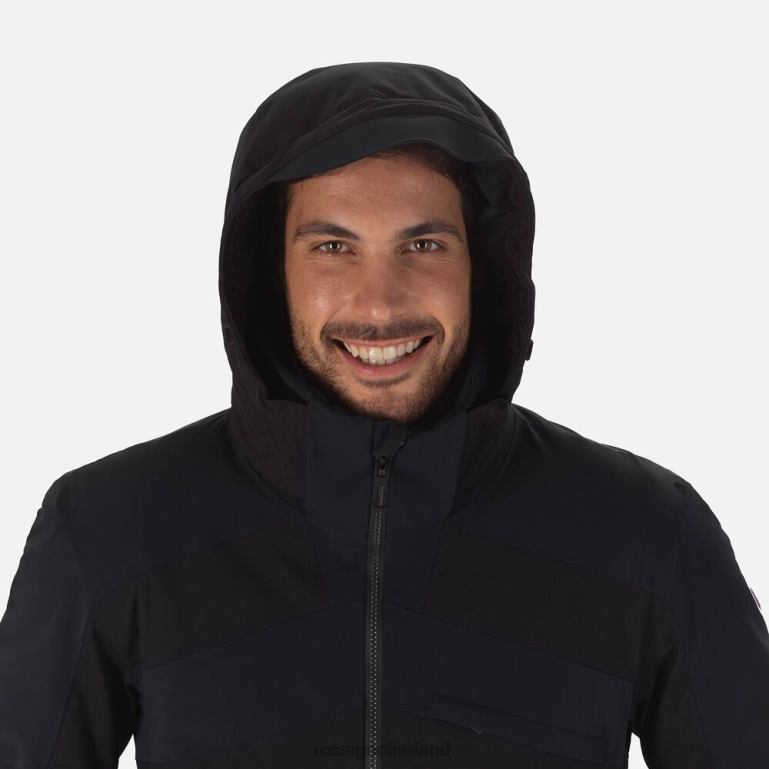 Rossignol Tops Men React Merino Ski Jacket Black 62R6R599