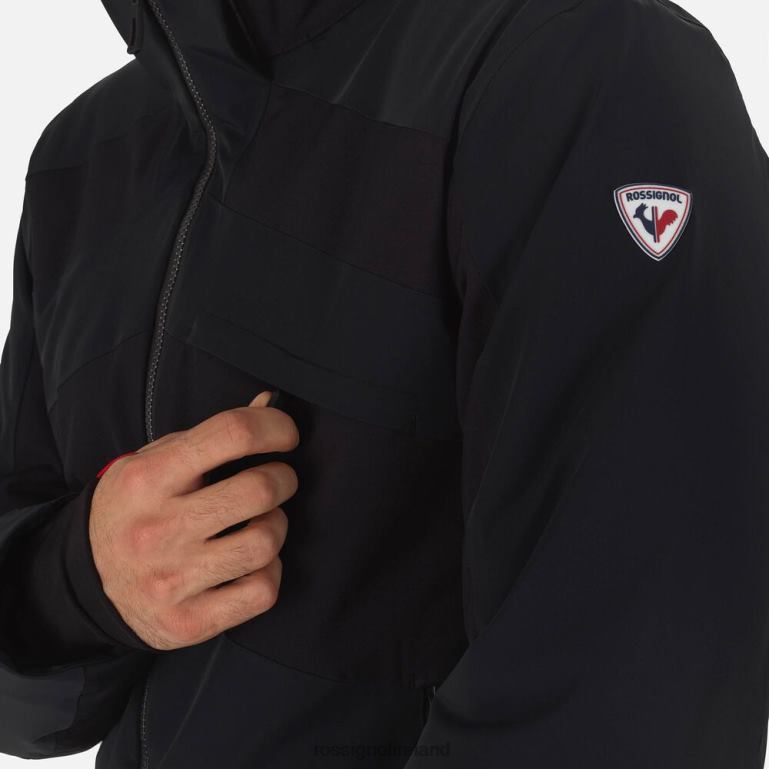 Rossignol Tops Men React Merino Ski Jacket Black 62R6R599