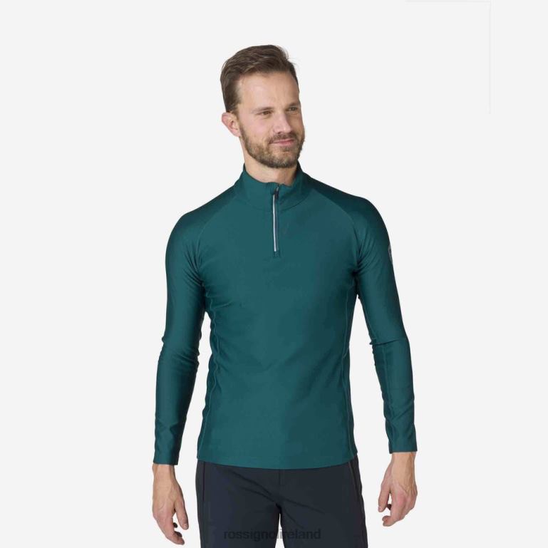 Rossignol Tops Men Classique Half-Zip Baselayer Top Deepteal 62R6R252