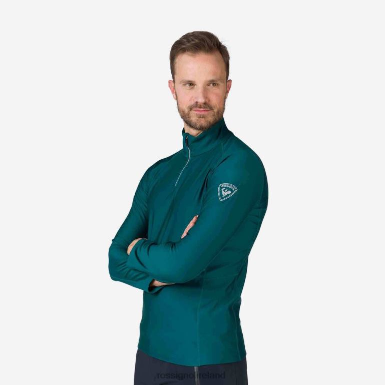 Rossignol Tops Men Classique Half-Zip Baselayer Top Deepteal 62R6R252