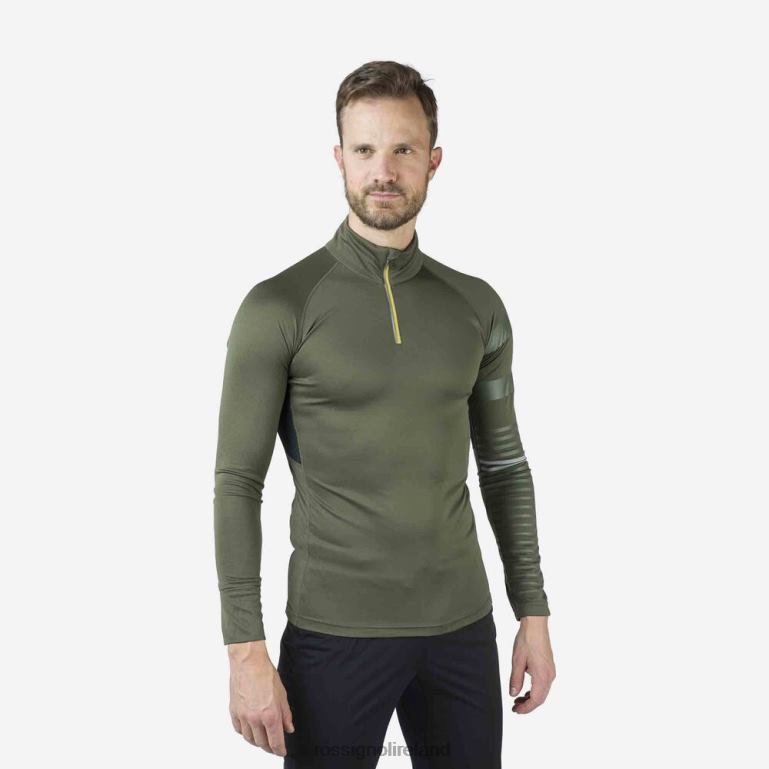 Rossignol Tops Men Poursuite Half-Zip Baselayer Top Acinusleaf 62R6R366