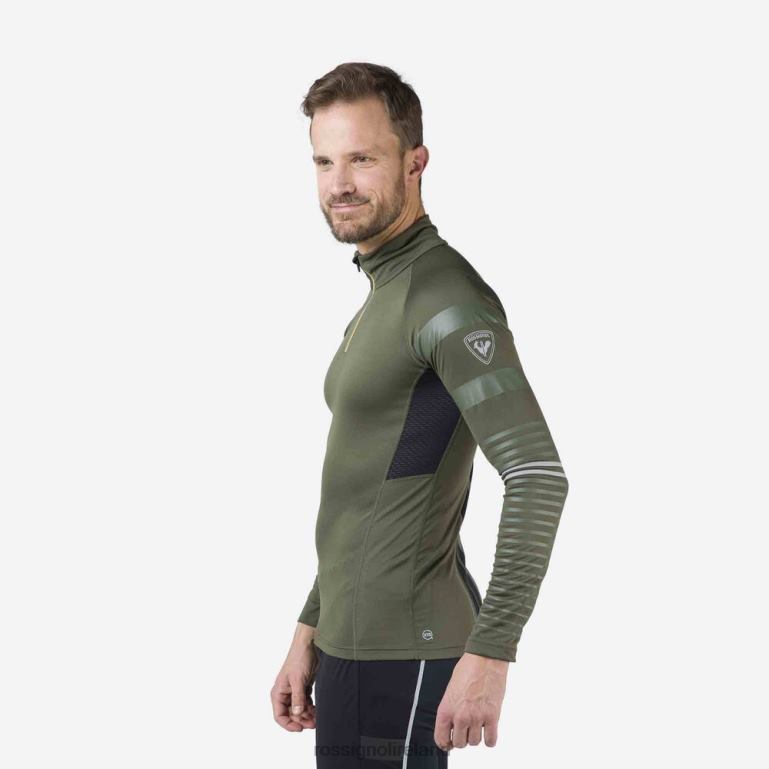 Rossignol Tops Men Poursuite Half-Zip Baselayer Top Acinusleaf 62R6R366