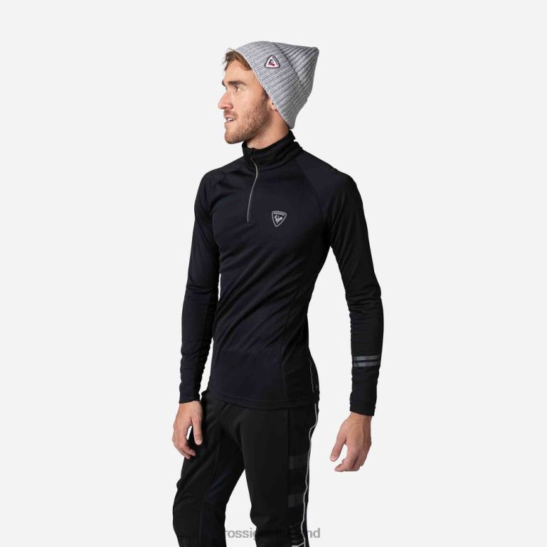 Rossignol Tops Men Poursuite Half-Zip Baselayer Top Black 62R6R410