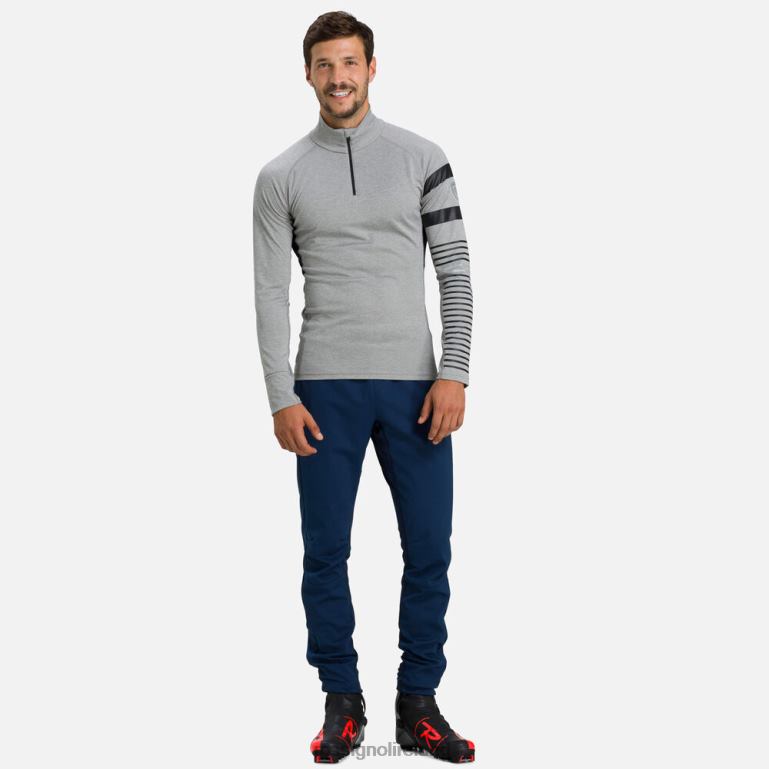 Rossignol Tops Men Poursuite Half-Zip Baselayer Top Heathergrey 62R6R676