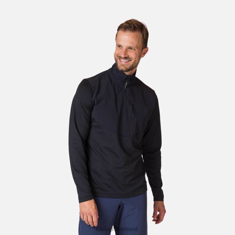 Rossignol Tops Men 1/2 Zip Midlayer Black 62R6R127