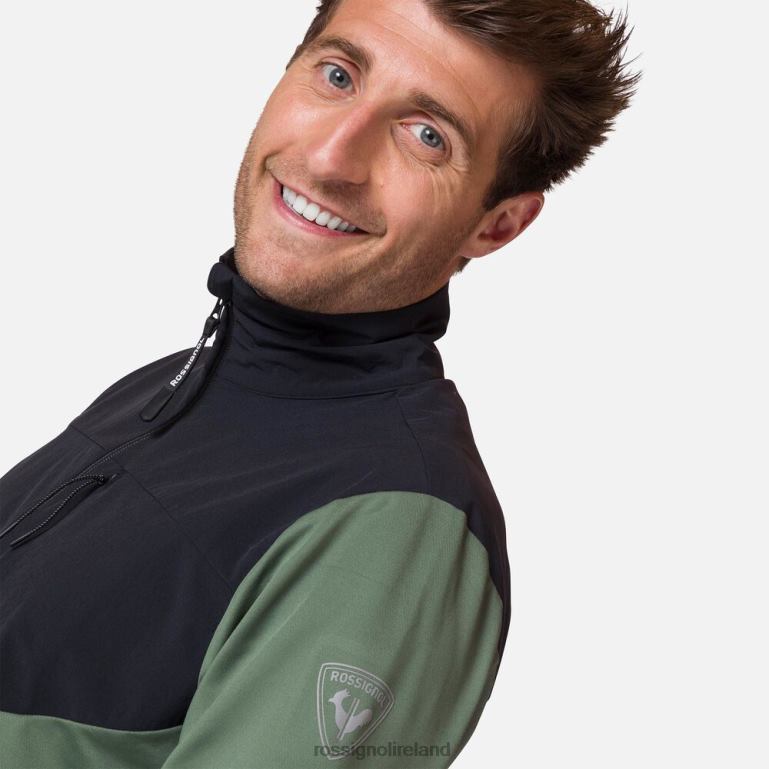 Rossignol Tops Men 1/2 Zip Midlayer Ebony Green 62R6R402