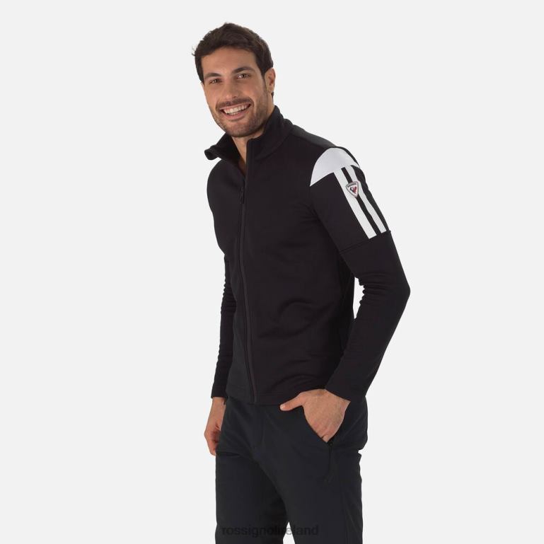 Rossignol Tops Men Aerial Full-Zip Midlayer Black 62R6R552