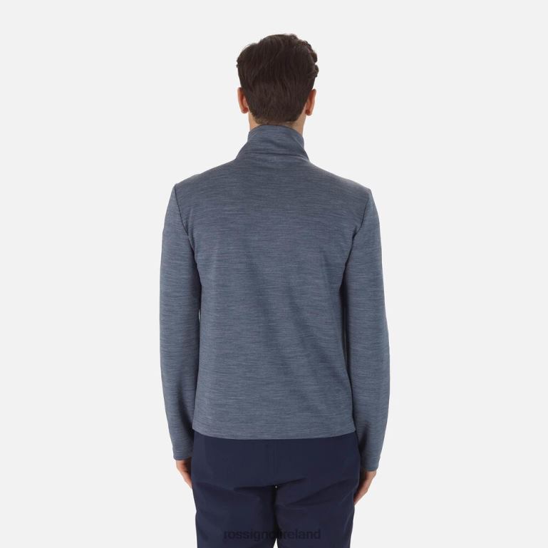 Rossignol Tops Men React Merino Full Zip Midlayer Darknavy 62R6R551
