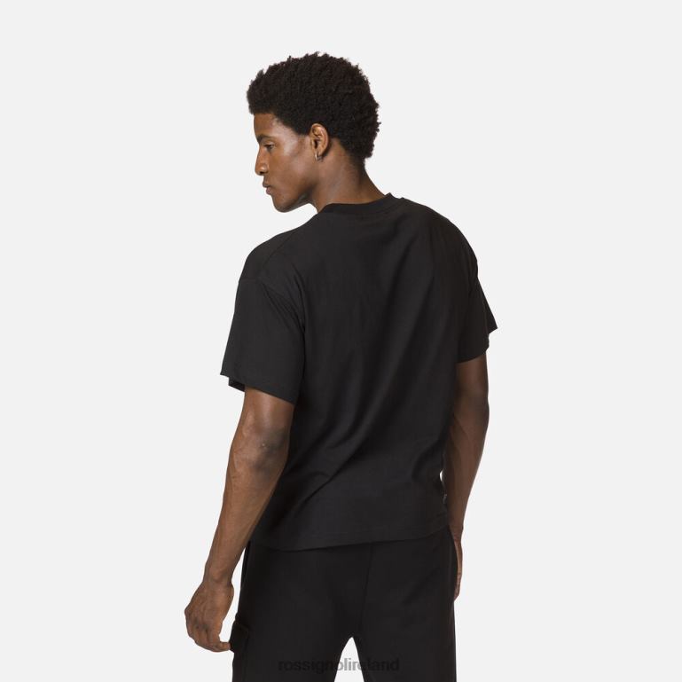 Rossignol Tops Men Cotton Comfortable Graphic Print Tee Black 62R6R15