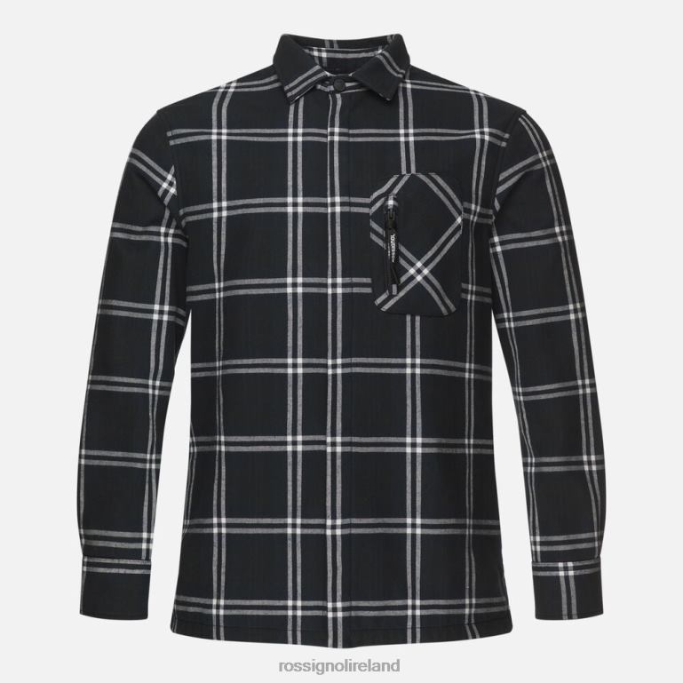Rossignol Tops Men Flannel Shirt Black 62R6R240