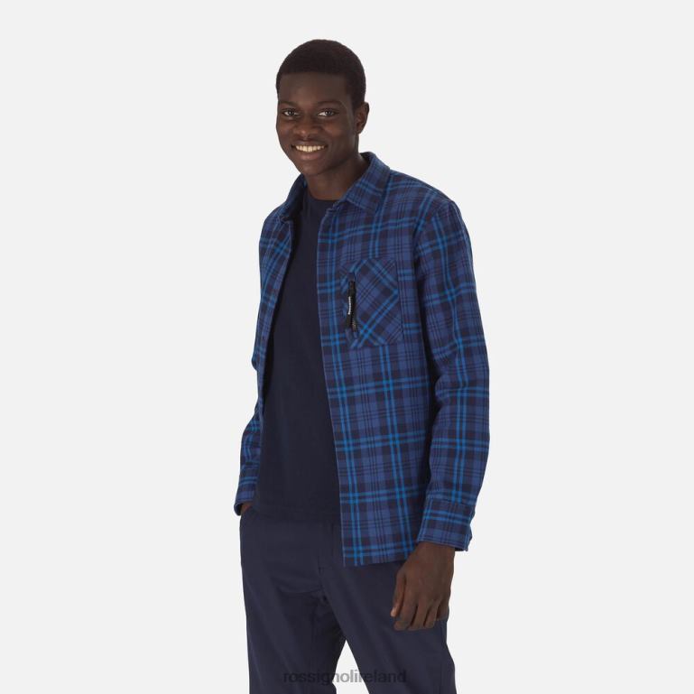 Rossignol Tops Men Flannel Shirt Darknavy 62R6R76