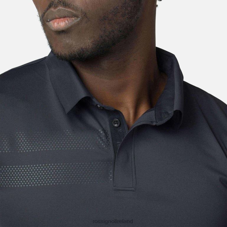 Rossignol Tops Men Lightweight Breathable Polo Shirt Black 62R6R11