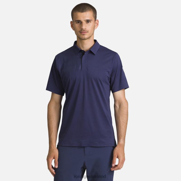 Rossignol Tops Men Lightweight Breathable Polo Shirt Darknavy 62R6R8