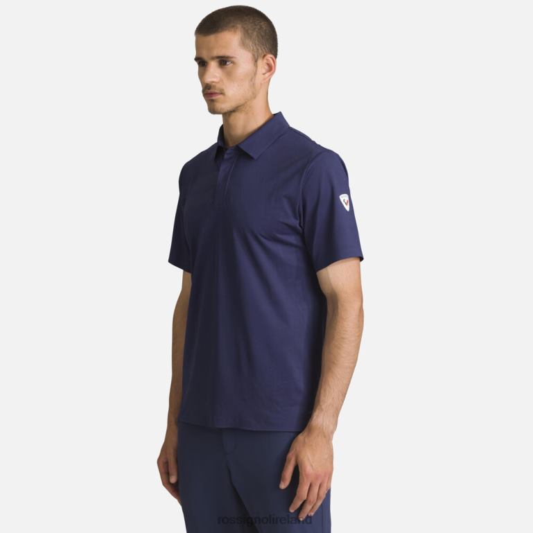 Rossignol Tops Men Lightweight Breathable Polo Shirt Darknavy 62R6R8