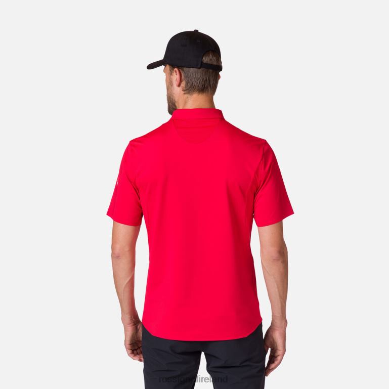Rossignol Tops Men Lightweight Breathable Polo Shirt Sportsred 62R6R110