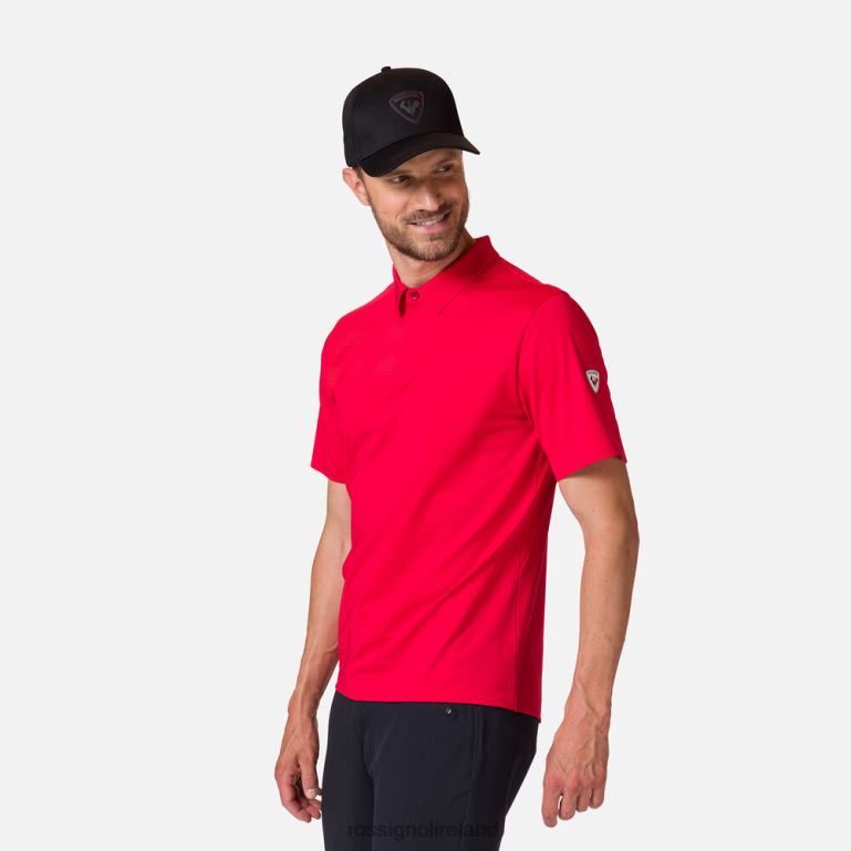 Rossignol Tops Men Lightweight Breathable Polo Shirt Sportsred 62R6R110