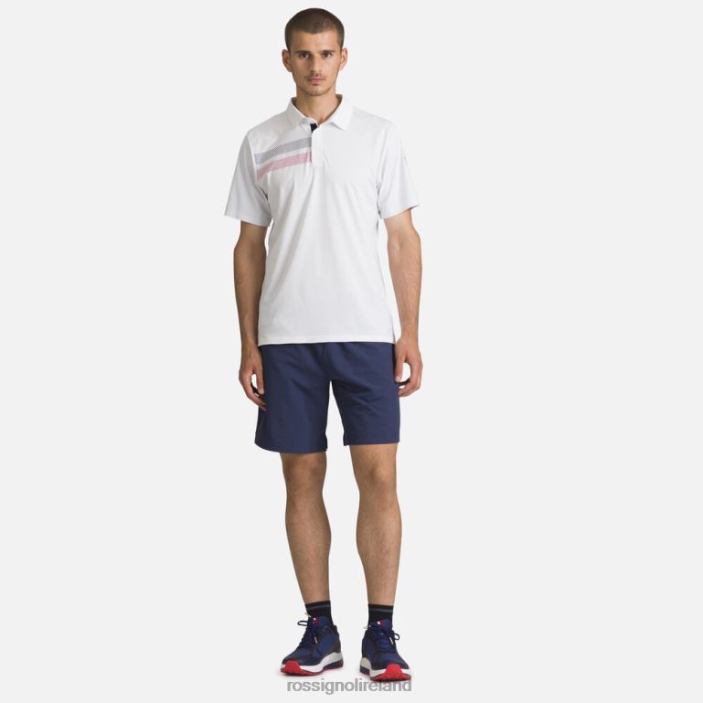 Rossignol Tops Men Lightweight Breathable Polo Shirt White 62R6R5