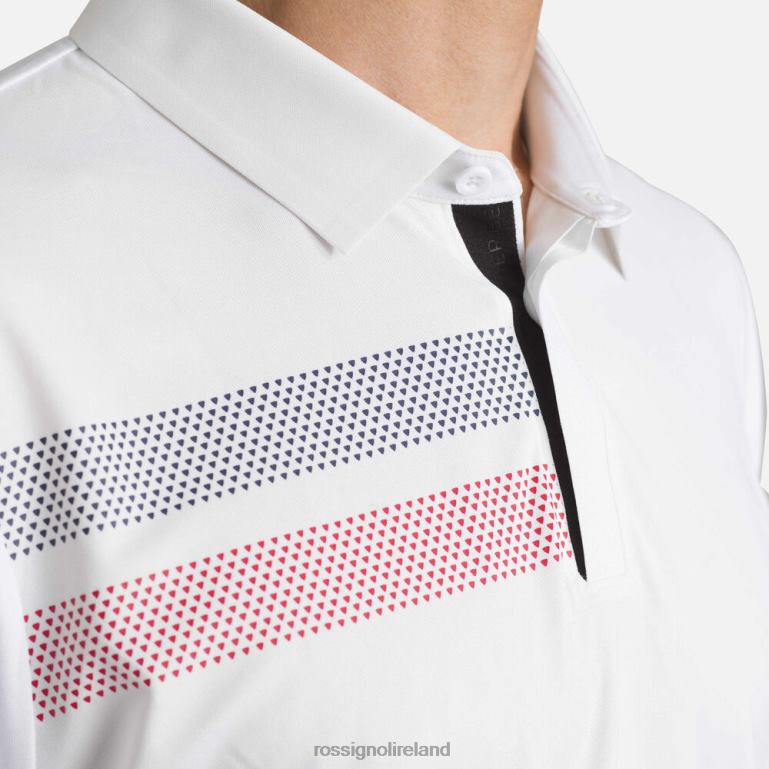 Rossignol Tops Men Lightweight Breathable Polo Shirt White 62R6R5