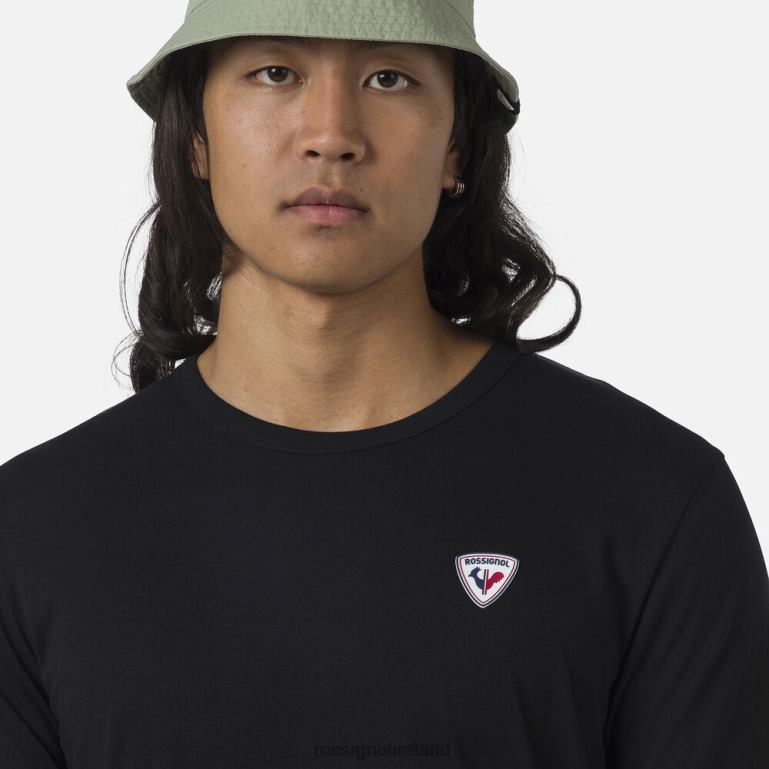 Rossignol Tops Men Logo Plain Tee Black 62R6R27