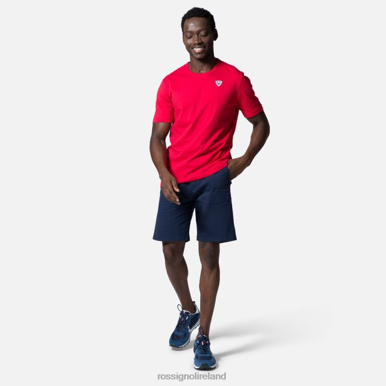 Rossignol Tops Men Logo Plain Tee Carmin 62R6R119