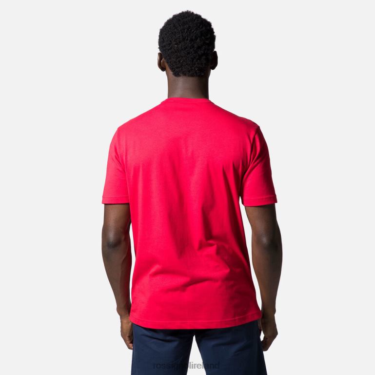 Rossignol Tops Men Logo Plain Tee Carmin 62R6R119
