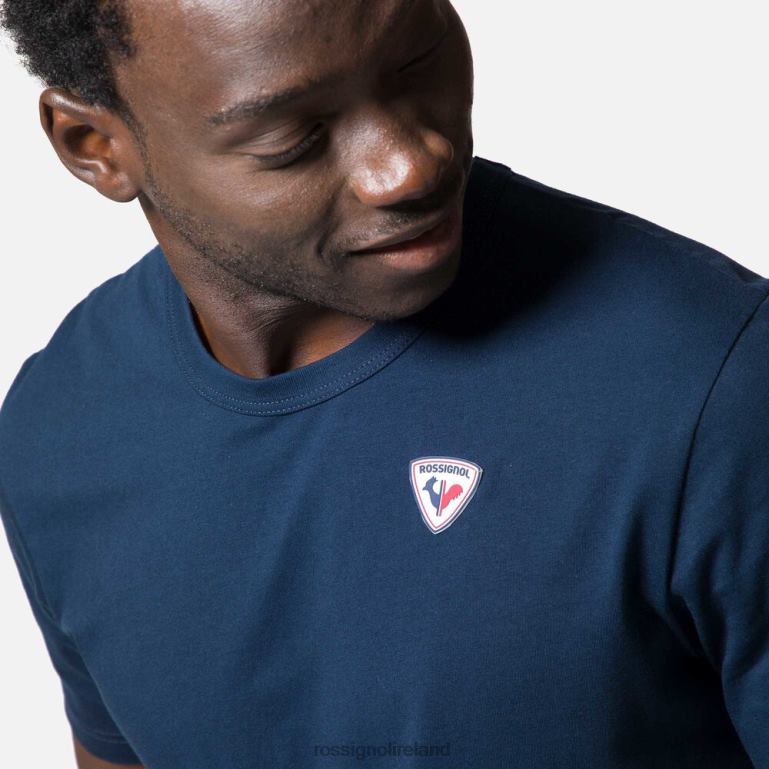 Rossignol Tops Men Logo Plain Tee Darknavy 62R6R34