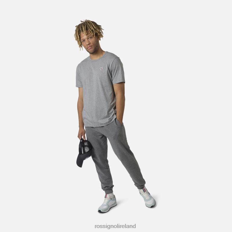 Rossignol Tops Men Logo Plain Tee Heathergrey 62R6R54