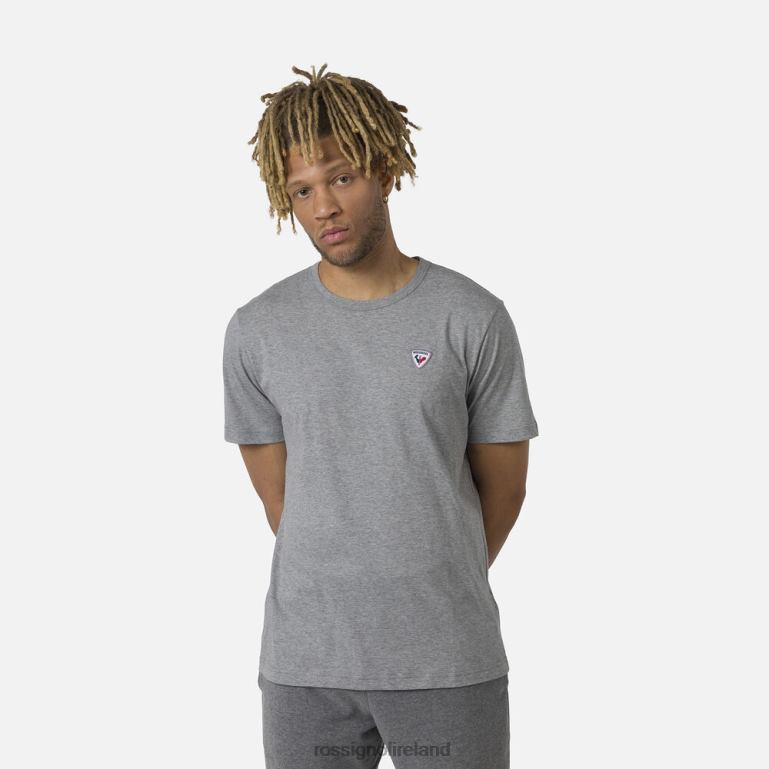 Rossignol Tops Men Logo Plain Tee Heathergrey 62R6R54