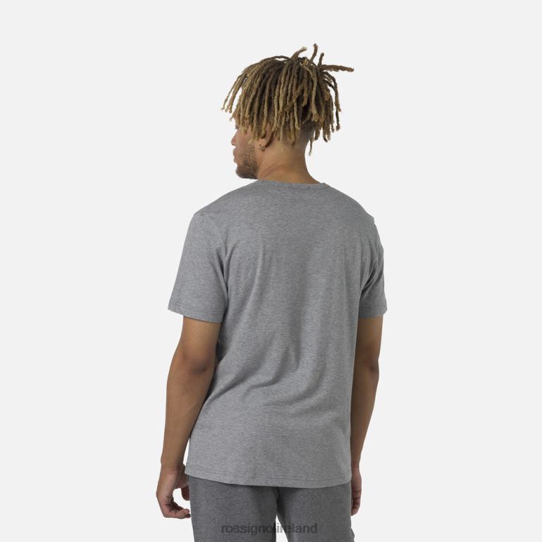 Rossignol Tops Men Logo Plain Tee Heathergrey 62R6R54