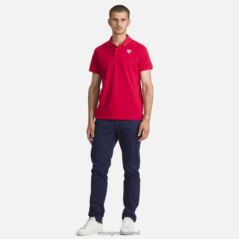 Rossignol Tops Men Logo Polo Carmin 62R6R183