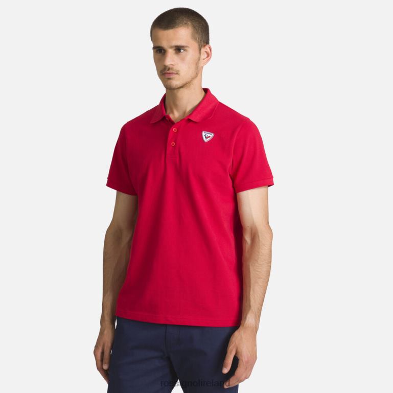Rossignol Tops Men Logo Polo Carmin 62R6R183