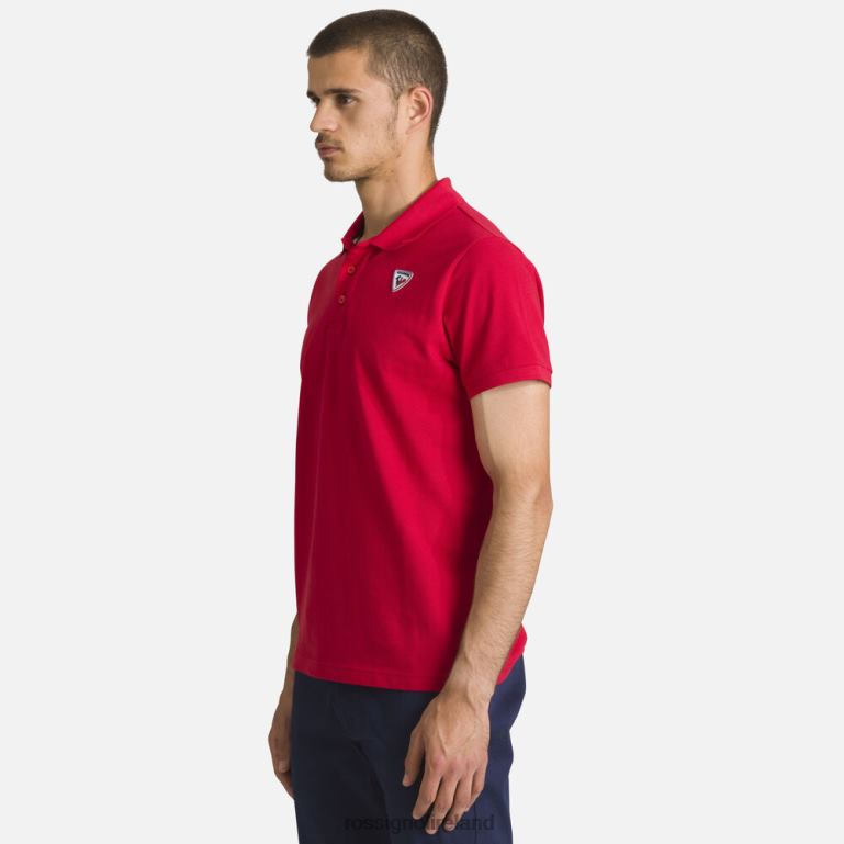 Rossignol Tops Men Logo Polo Carmin 62R6R183