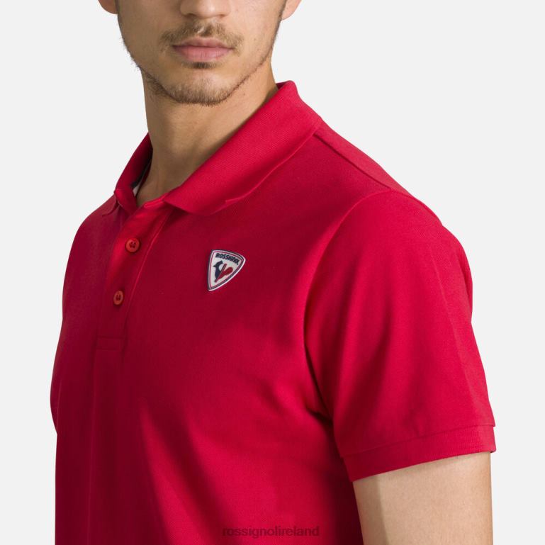 Rossignol Tops Men Logo Polo Carmin 62R6R183