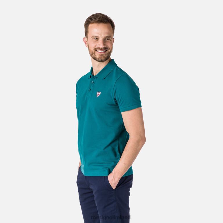 Rossignol Tops Men Logo Polo Darkemerald 62R6R33