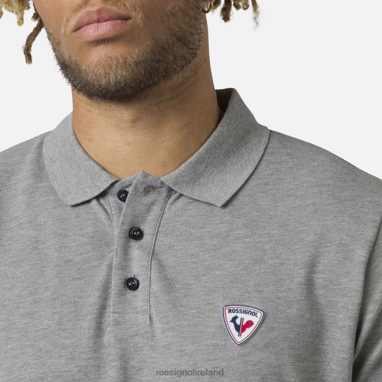Rossignol Tops Men Logo Polo Heathergrey 62R6R84