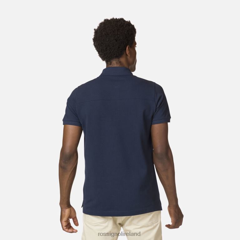 Rossignol Tops Men Logo Polo Tape Shirt Dark Navy 62R6R515