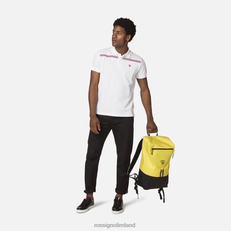 Rossignol Tops Men Logo Polo Tape Shirt White 62R6R80