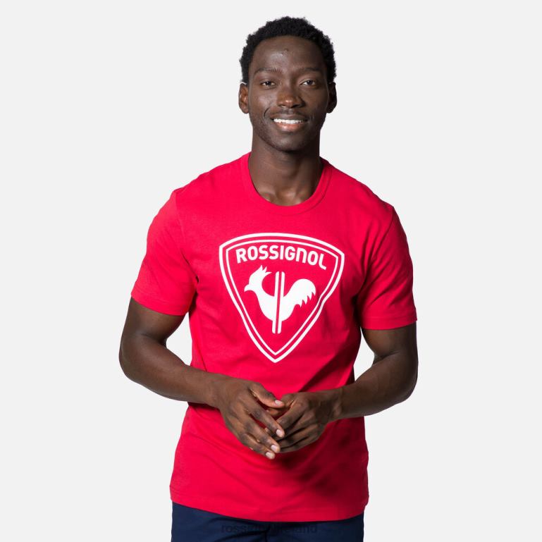 Rossignol Tops Men Logo Tee Carmin 62R6R128